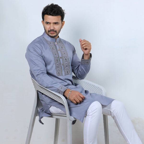 Premium Embroidery Panjabi - 19918P - Image 4