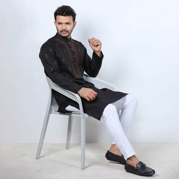Premium Embroidery Panjabi-19921P - Image 4