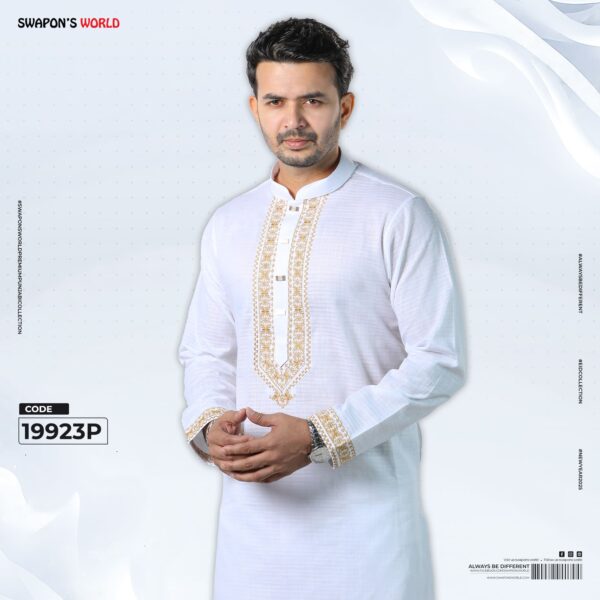 Premium Embroidery Panjabi-19923P - Image 3