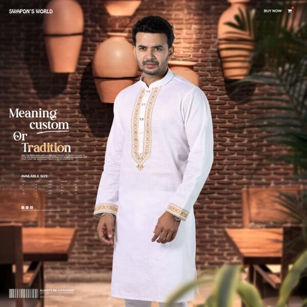 Premium Embroidery Panjabi-19923P - Image 2
