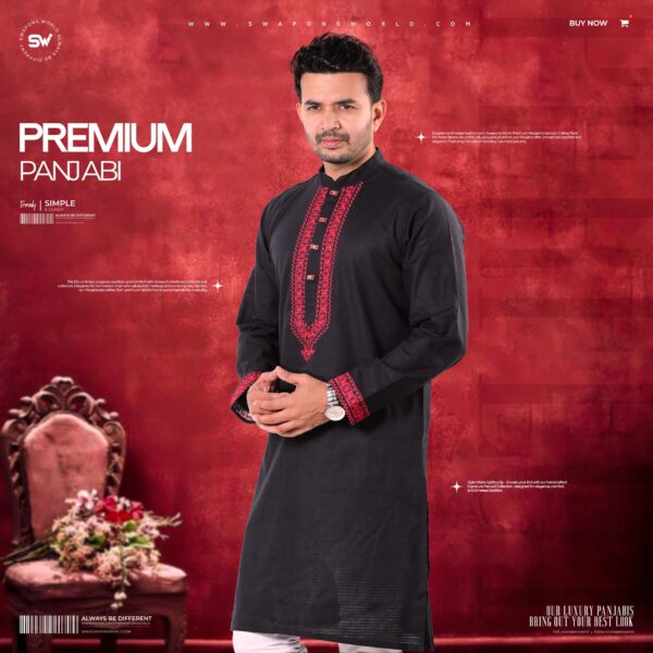 Premium Embroidery Panjabi-19924P - Image 2
