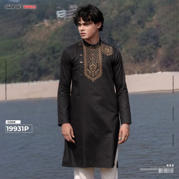 Premium Embroidery Panjabi-19931P - Image 5