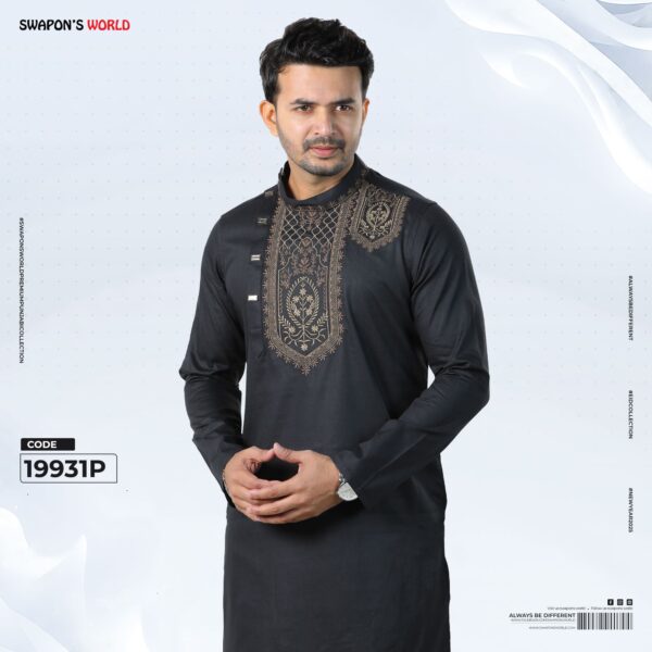 Premium Embroidery Panjabi-19931P - Image 3
