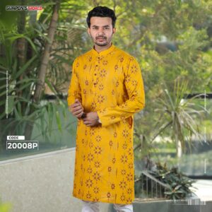 Mens Premium Printed Panjabi-20008P