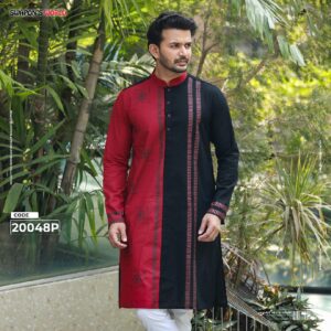 Mens Premium Quality Printed Panjabi-20048P