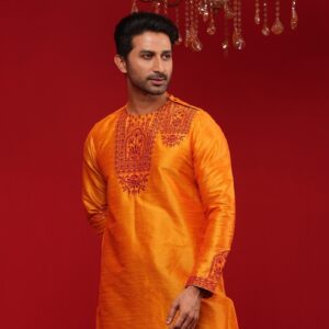 (Only Panjabi) Premium Sofura Silk Embroidery Panjabi-20074P
