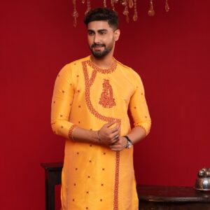 (Only Panjabi) Premium Sofura Silk Embroidery Panjabi-20091P