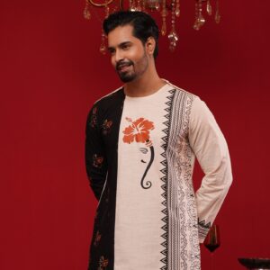 (Only Panjabi) Mens Premium Cotton Printed Panjabi-20141P