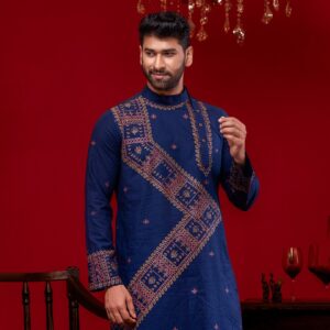 (Only Panjabi) Mens Premium Cotton Printed Panjabi-20152P