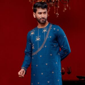 (Only Panjabi) Mens Premium Cotton Printed Panjabi-20169P