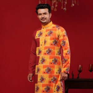 (Only Panjabi) Premium Sublimation Printed Panjabi-20175P