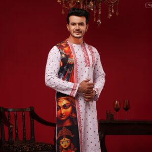 (Only Panjabi) Premium Sublimation Printed Panjabi-20202P
