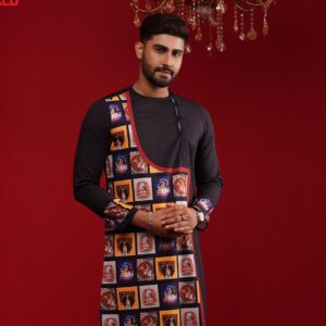 (Only Panjabi) Premium Sublimation Printed Panjabi-20207P
