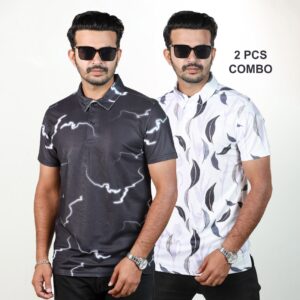 Sublimation Printed Polo Shirt For Men (Combo Pack)-26161P