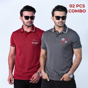02 Pcs Premium Polo Shirt (Combo Pack)-26185P