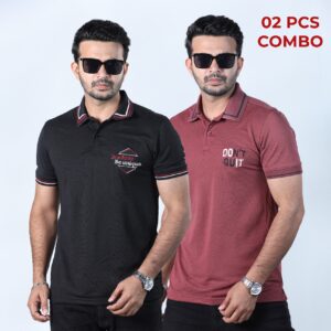 02 Pcs Premium Polo Shirt (Combo Pack)-26186P