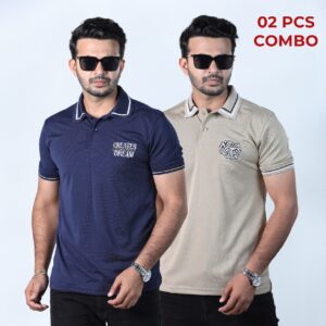02 Pcs Premium Polo Shirt (Combo Pack)-26187P