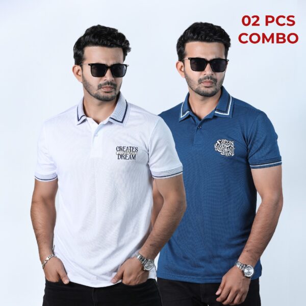 02 Pcs Premium Polo Shirt (Combo Pack)-26188P