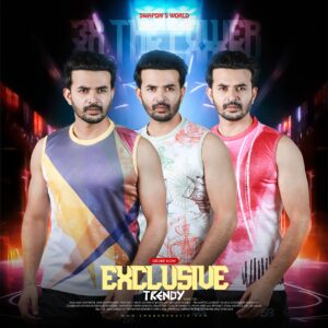 03 Pcs Premium Sublimation Printed Tank Top For Men-26199T