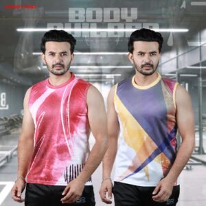 02 Pcs Premium Sublimation Printed Tank Top For Men-26213T