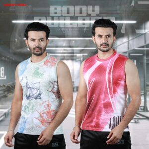 02 Pcs Premium Sublimation Printed Tank Top For Men-26214T