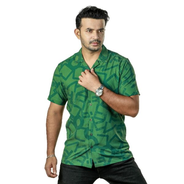 Premium Cuban Half Sleeve Shirt for Men-26251S