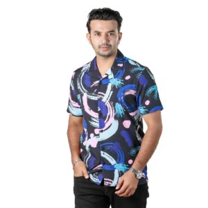 Premium Cuban Half Sleeve Shirt for Men-26253S