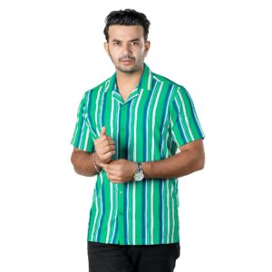 Premium Cuban Half Sleeve Shirt for Men-26254S