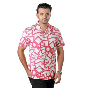Premium Cuban Half Sleeve Shirt for Men-26255S