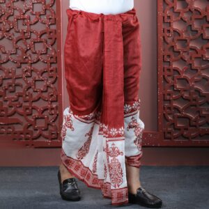 Mens Premium Sublimation Printed Half Silk Dhoti-2760D