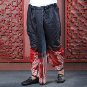 Mens Premium Sublimation Printed Half Silk Dhoti-2761D