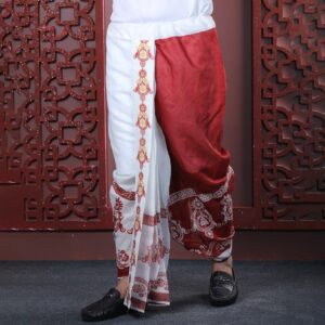 Mens Premium Sublimation Printed Half Silk Dhoti-2763D