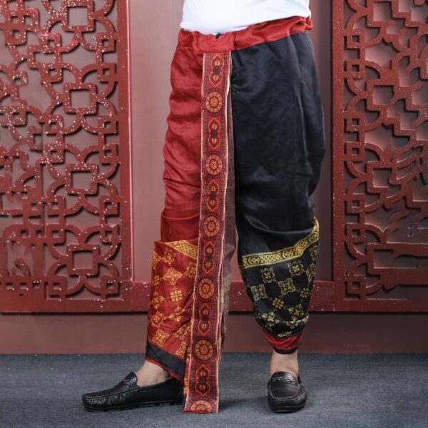 Mens Premium Sublimation Printed Half Silk Dhoti-2764D