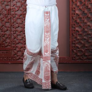 Mens Premium Sublimation Printed Half Silk Dhoti-2765D