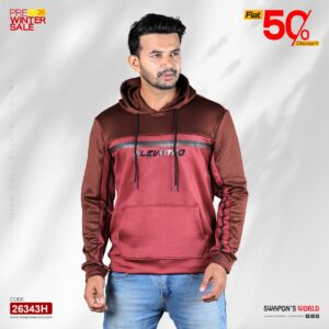 Mens Premium China Interlock Fabric Hoodies-26343H