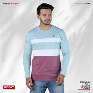 Mens Premium Cotton Full Sleeve T-Shirt-26354T