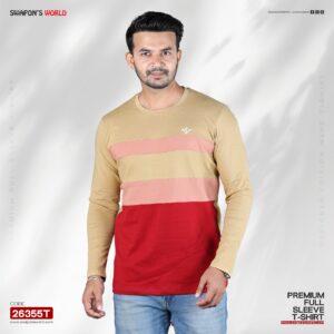 Mens Premium Cotton Full Sleeve T-Shirt-26355T