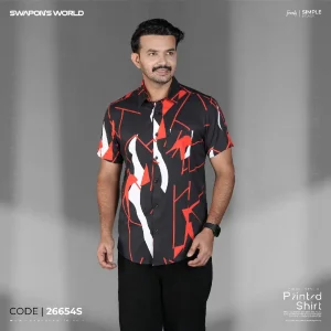 Red Geometric-26654S